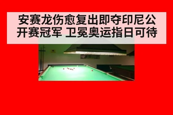 安赛龙伤愈复出即夺印尼公开赛冠军 卫冕奥运指日可待